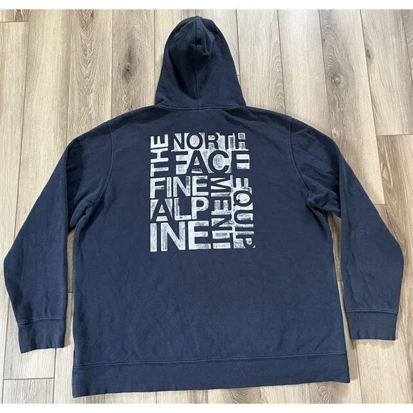 The North Face Fine Alpine Equipment Hoodie Navy Men’s Size XXL Vintage Y2K - Picture 6 of 10